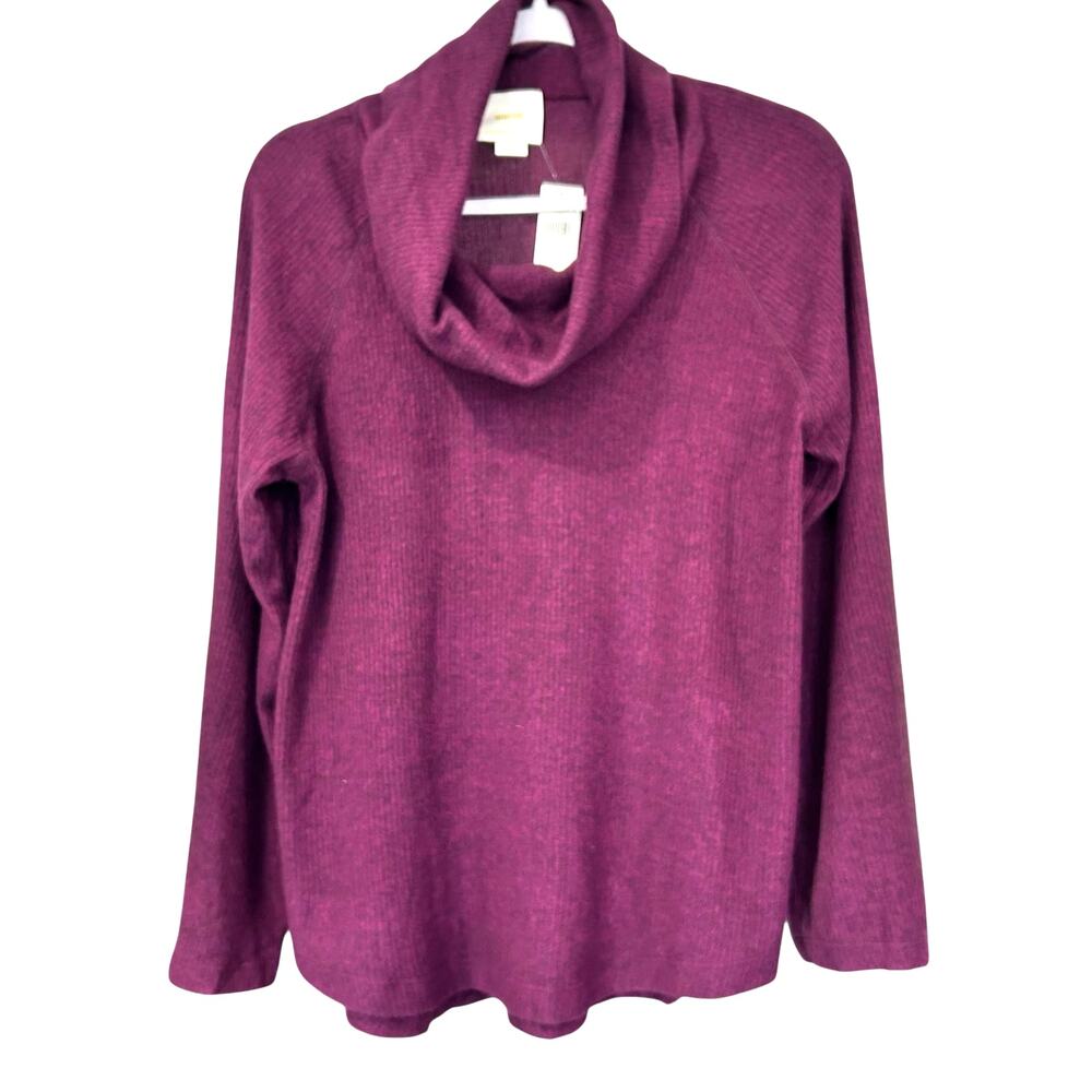 Maeve Anthropologie Sweater NWT Boho Lagenlook Burgundy Bell Sleeve Ribbed SZ SM